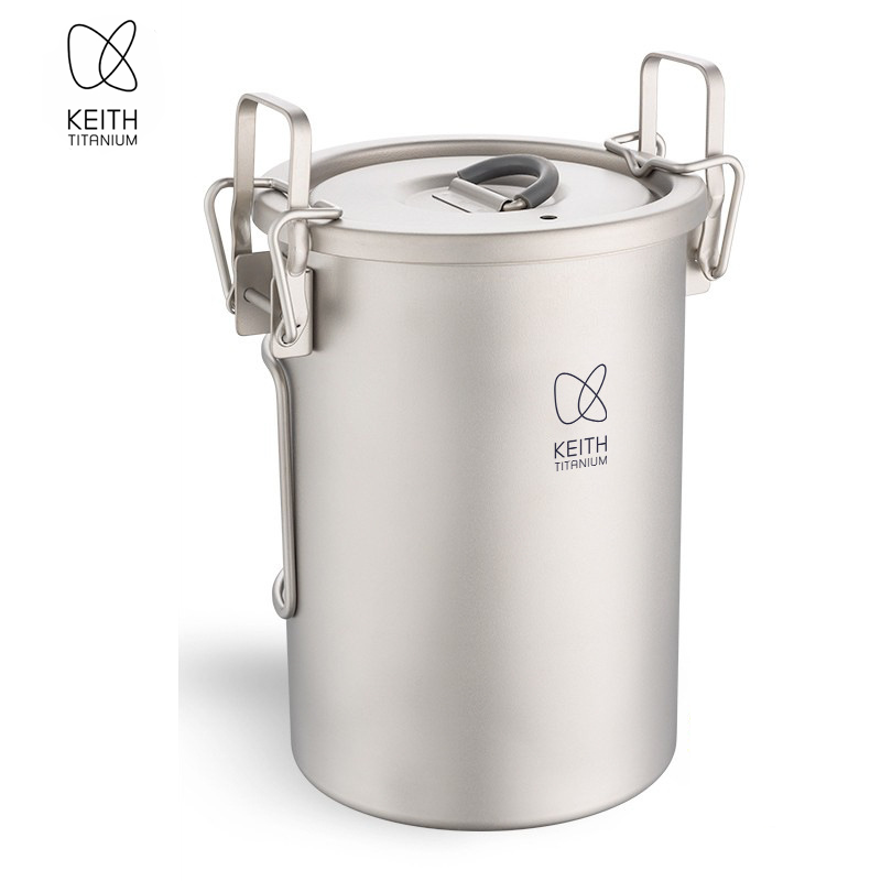 Camping Cooking Set - KEITH Reiskocher aus reinem Titan, 900