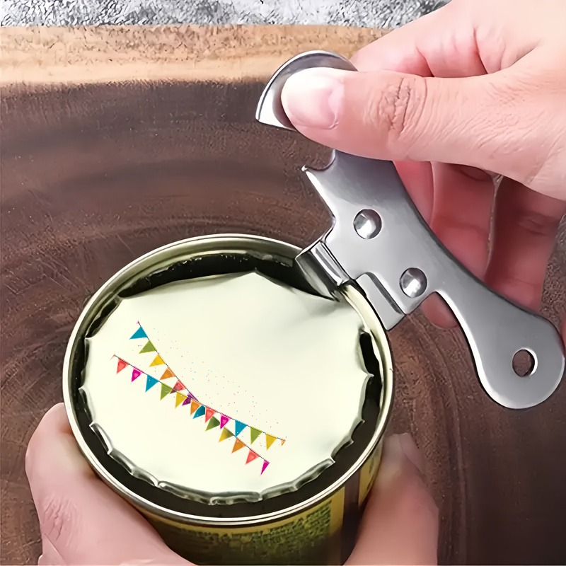 Camping Cooking Set For 4 - 2/4-teiliges Set Multifunktionaler Dosenöffner, Edelstahl-Dosenöffner, Kompakte