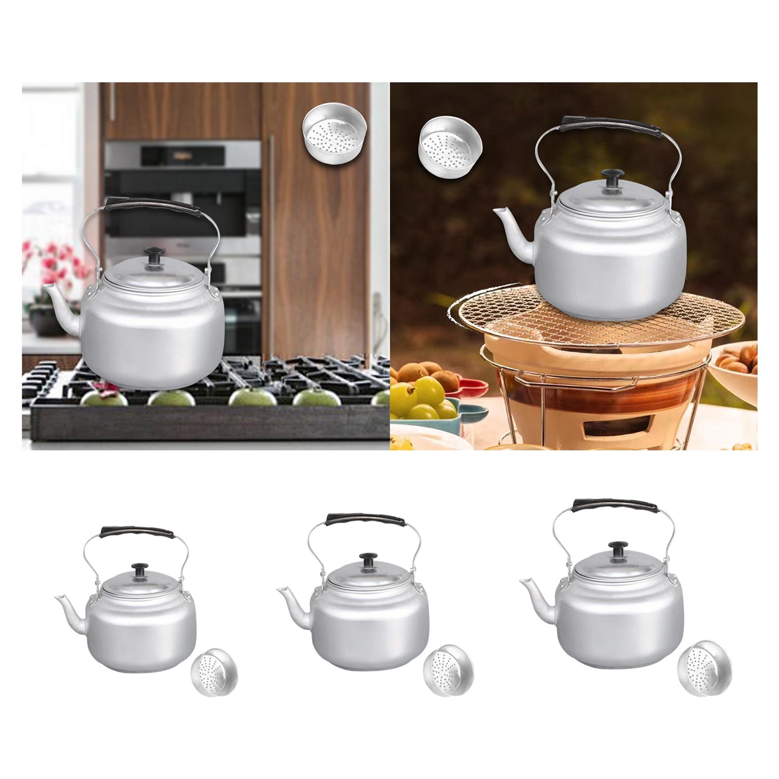Camping Cooking Pot Large - Großvolumiger Aluminium-Teekessel, Verstärkter Wasserkocher, Camping-Kochtopf mit