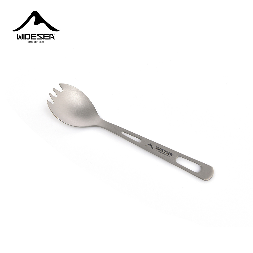 Camping Cooking Recipes - Widesea Camping-Kochset, Spork, Löffel aus Titan,