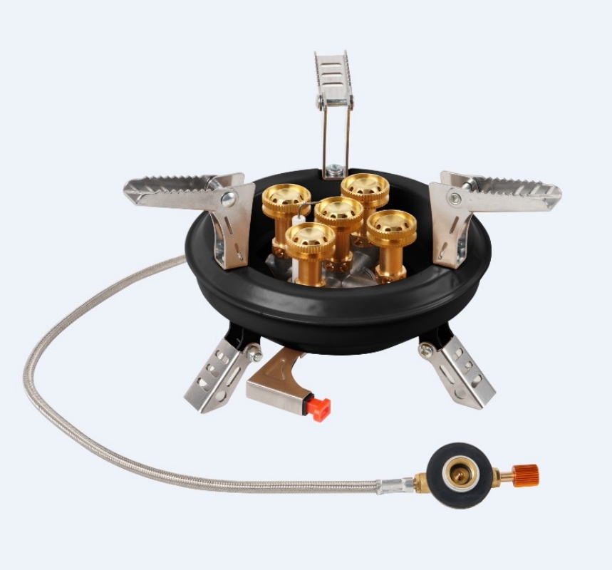 Camping Cooking Propane - BRS-201A Tragbarer Camping-Gasherd, 16000 W, Hochdruck-Propan-Butan-Gasbrenner,