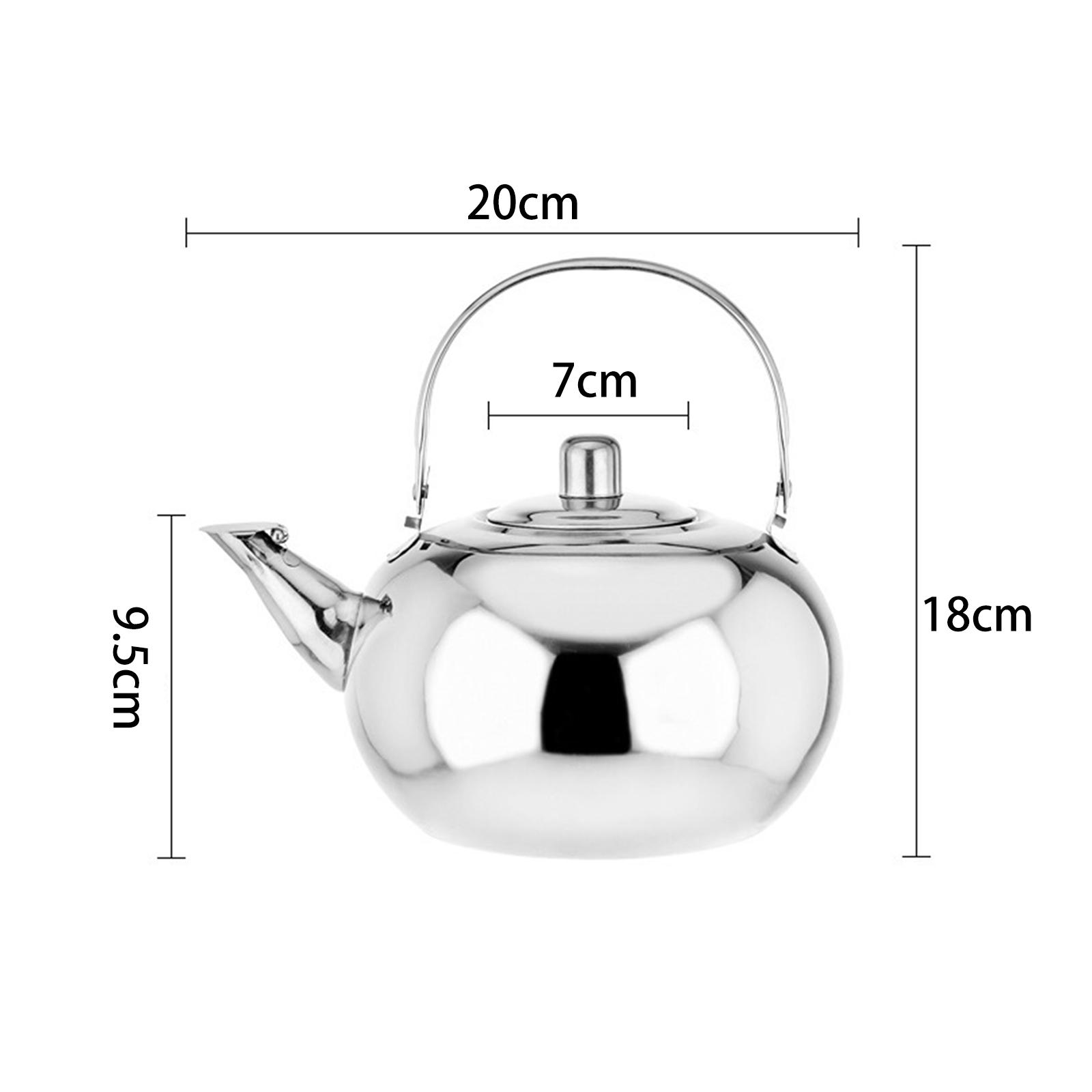 Camping Cooking Pot Large - Edelstahl-Teekanne mit Verbrühschutzgriff, Große Kapazität Wasserkessel