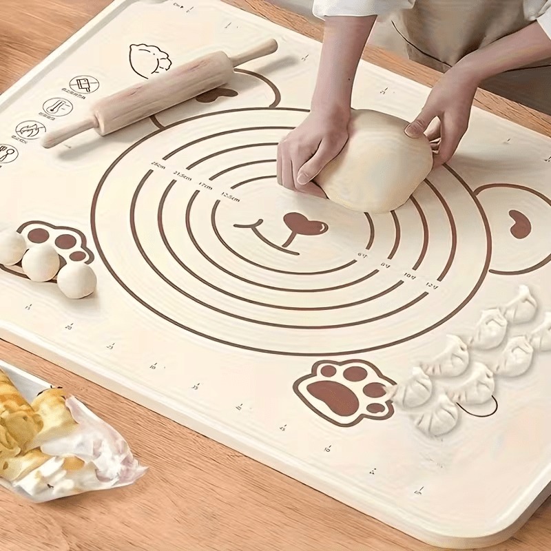 Camping Cooking Mat - Große Antihaft-Backmatte | Rutschfeste Knetmatte, leicht