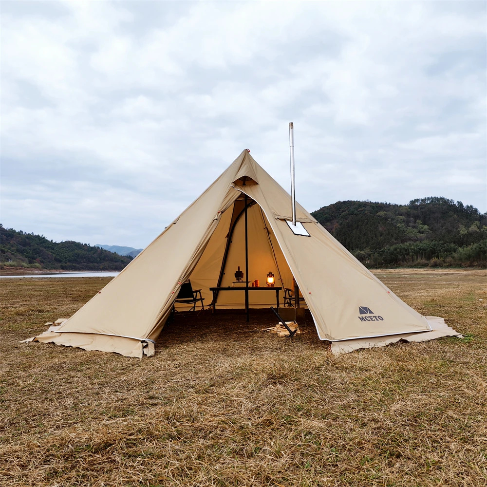 Campfire Cooking In Another World - 500PRO Tipi Hot Zelt mit feuerhemmendem