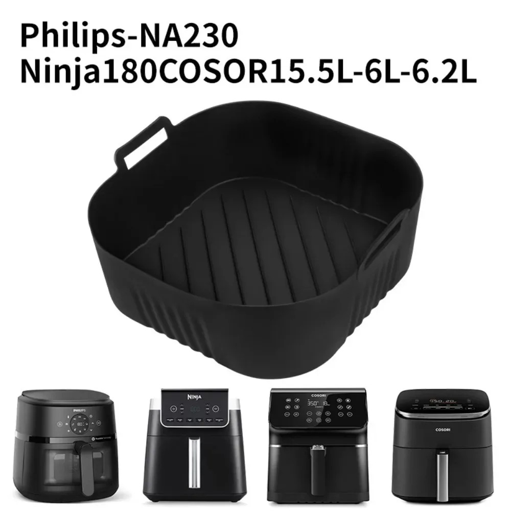 Camping Cooking Mat - Silikon-Luftfritteusenform, Ölfilterstreifen für PhilipsNA230 COSORI6.2L, antihaftbeschichtet,