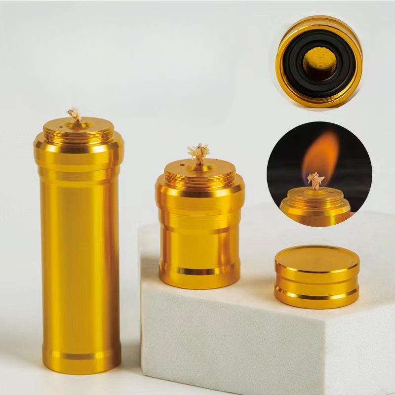 Camping Cooking Alcohol - Alkohollampe aus Aluminiumlegierung mit Docht, Mini-Brenner,