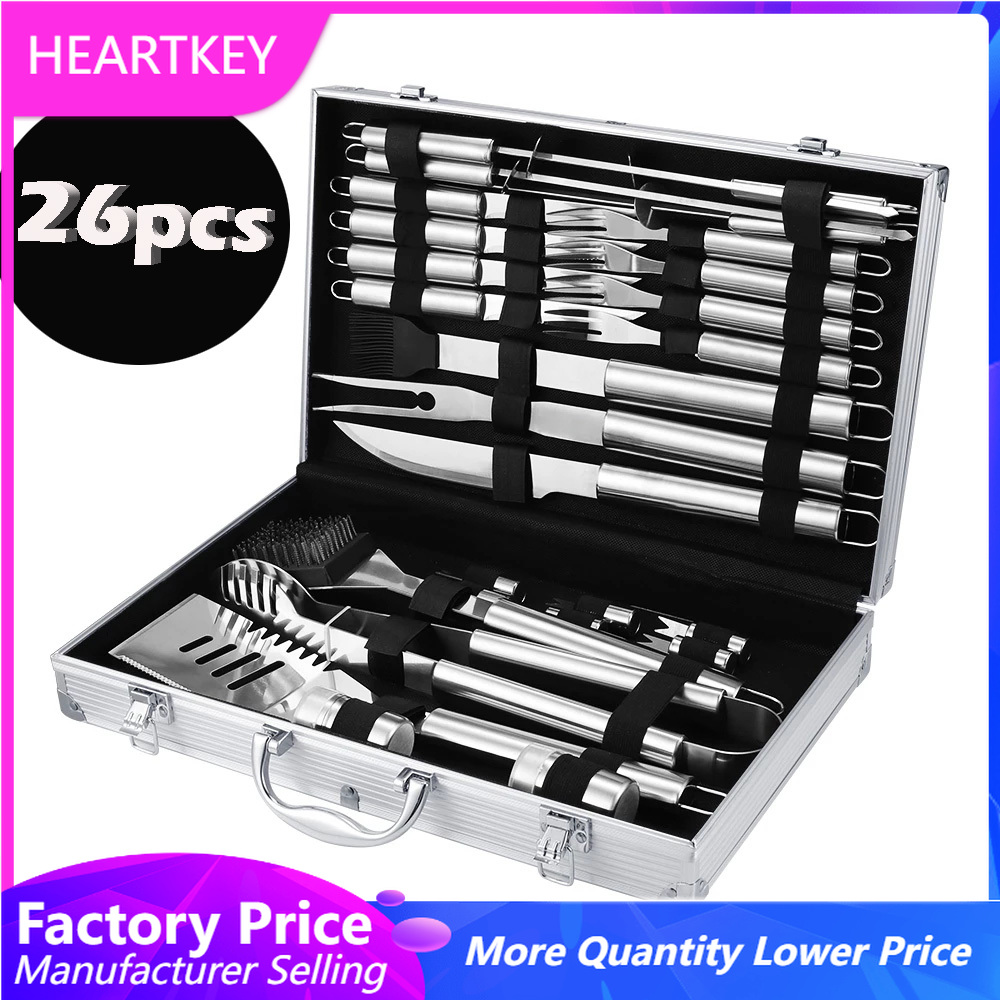 Camping Cooking Set For 4 - BBQ Werkzeuge Set Grill Grillen Utensil