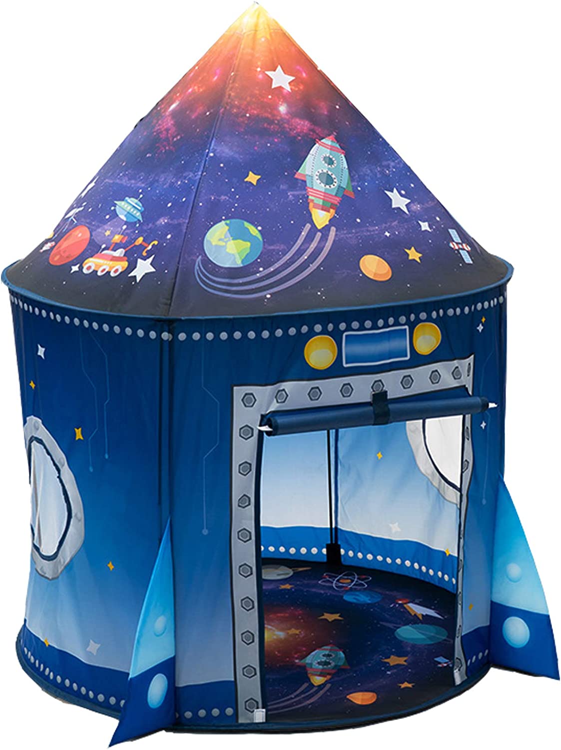 Campfire Cooking In Another World - Raketenschiff Kinderzelt Pop-Up-Spielspielzeugzelt für Kinder Großer