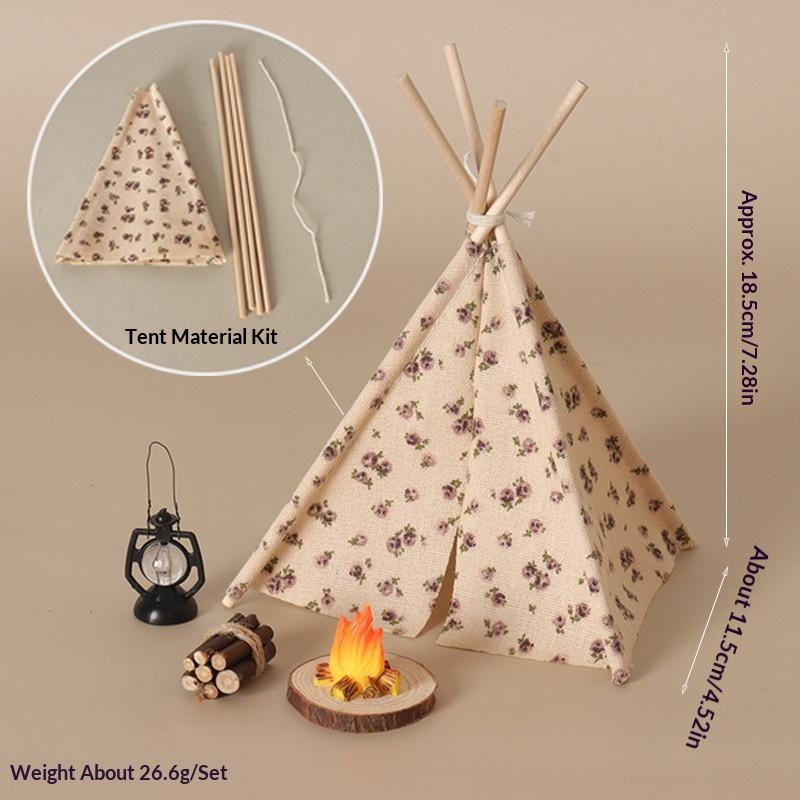 Camping Cooking Tent - **1 Set 1/12 Puppenhaus-Dekor für den