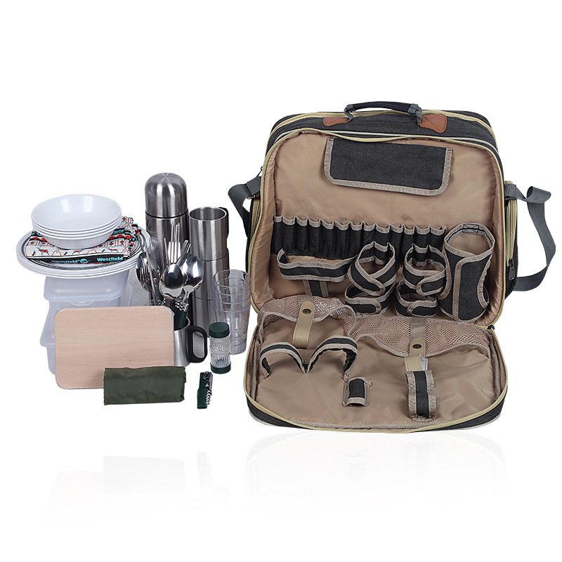 Tragbares Luxus-Camping-Pickni – Camping Cooking Set For 4 Bewertung und Preis