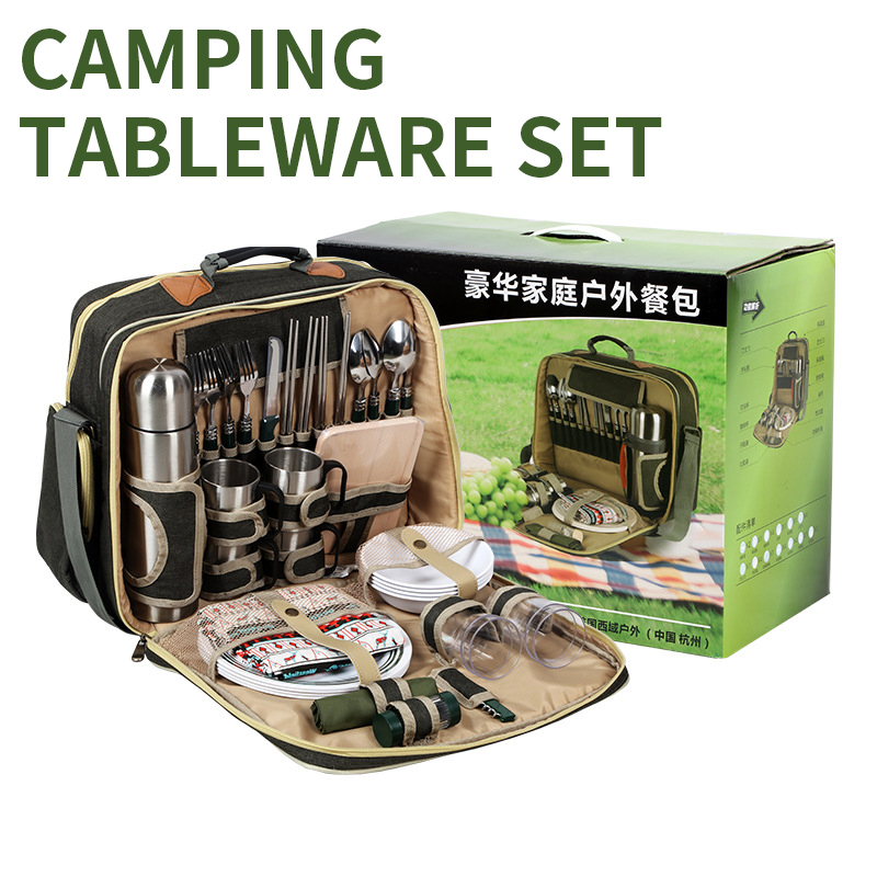 Tragbares Luxus-Camping-Pickni – Camping Cooking Set For 4 Bewertung und Preis