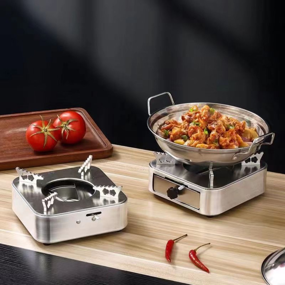 Tragbarer quadratischer Edelst – Camping Cooking Alcohol Bewertung und Preis