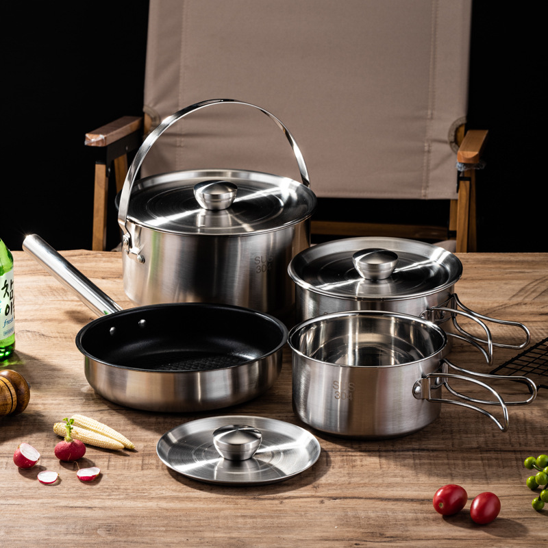 Tragbares Camping-Picknick-Koc – Camping Cooking Set For 4 Bewertung und Preis