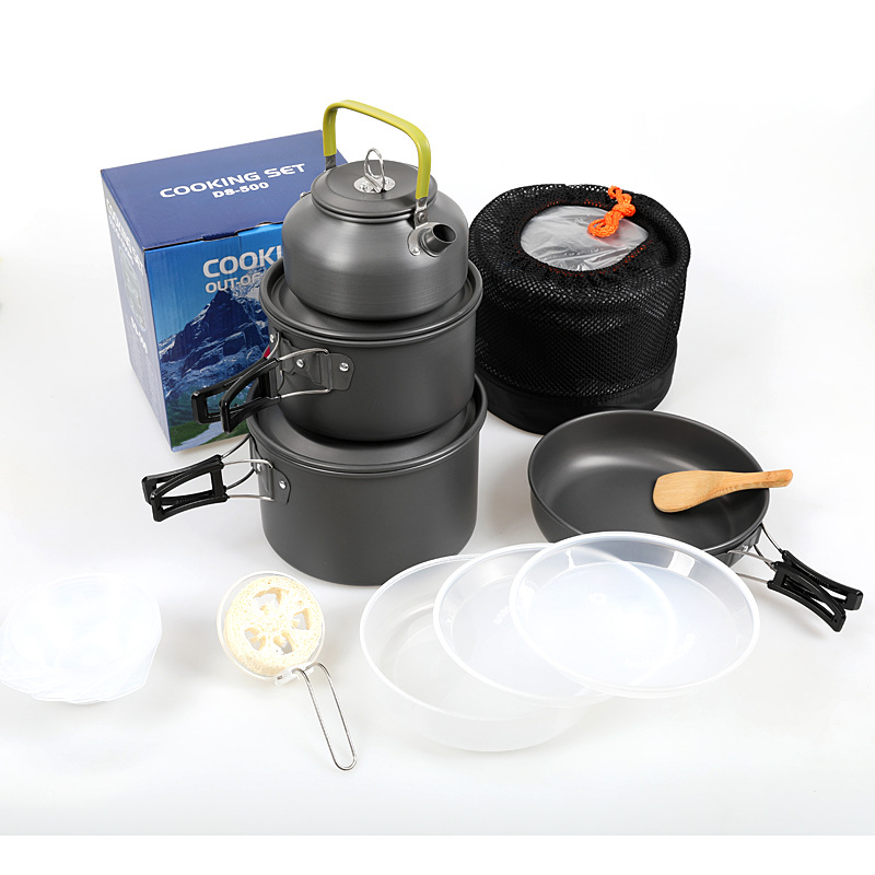 Outdoor-Camping-Kochset, antih – Camping Cooking Set 2 Person Bewertung und Preis