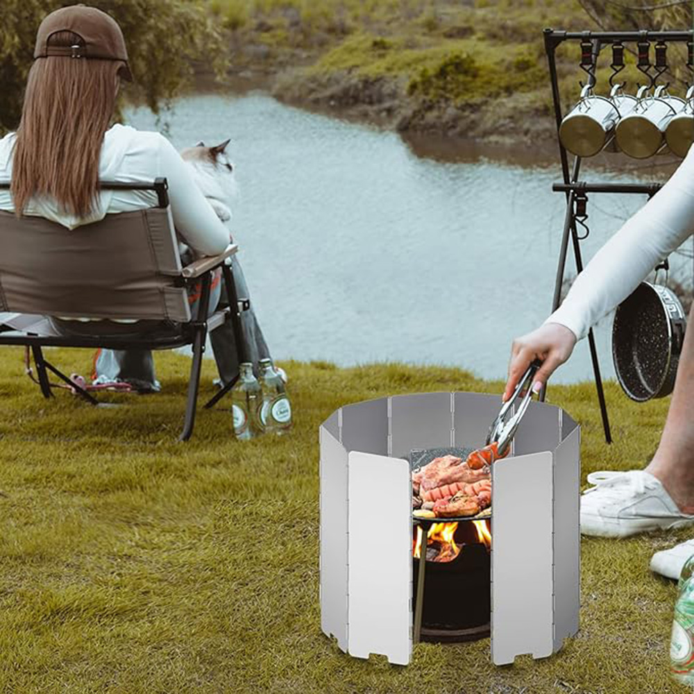 Leichter, faltbarer Campingkoc – Camping Cooking Windshield Bewertung und Preis