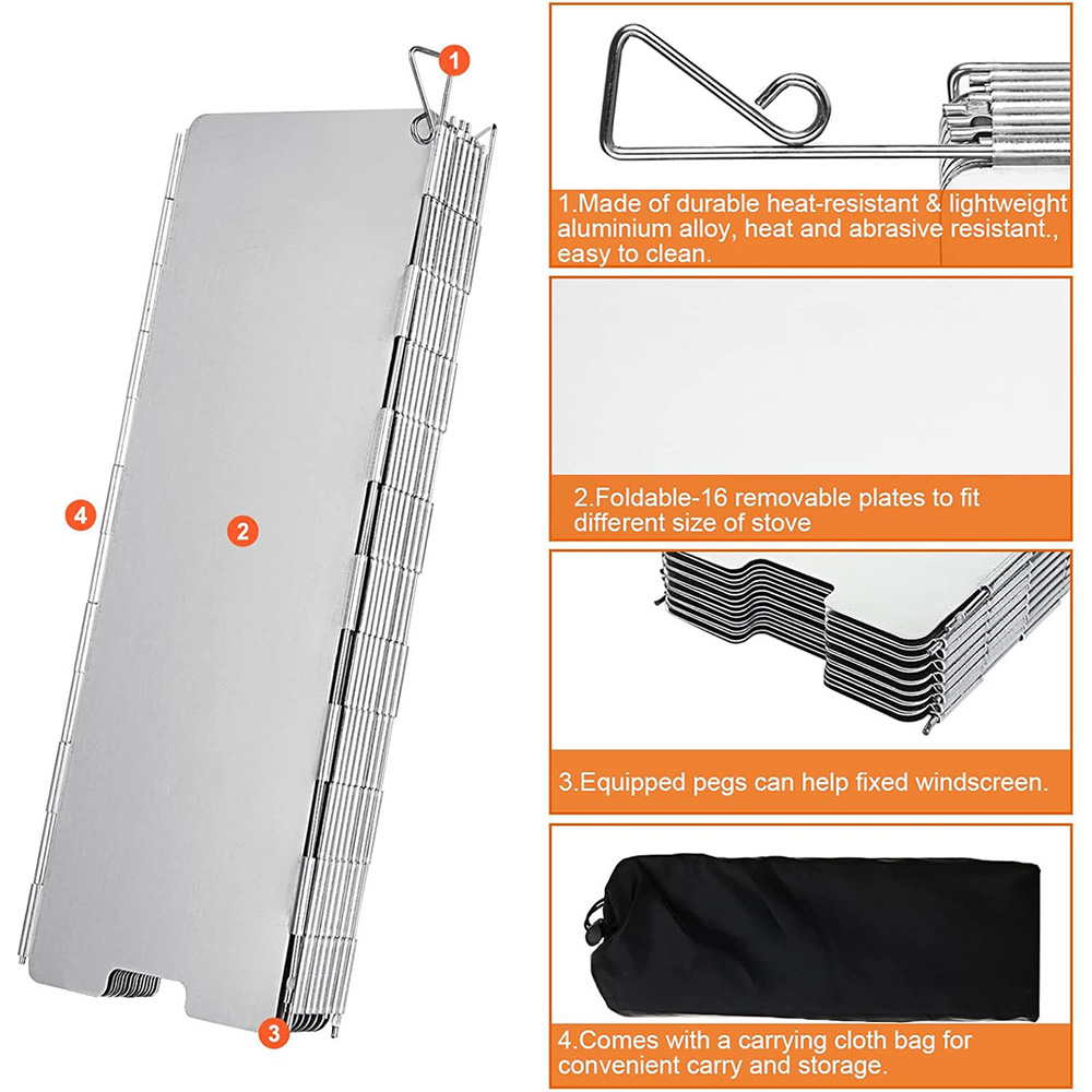 Leichter, faltbarer Campingkoc – Camping Cooking Windshield Bewertung und Preis