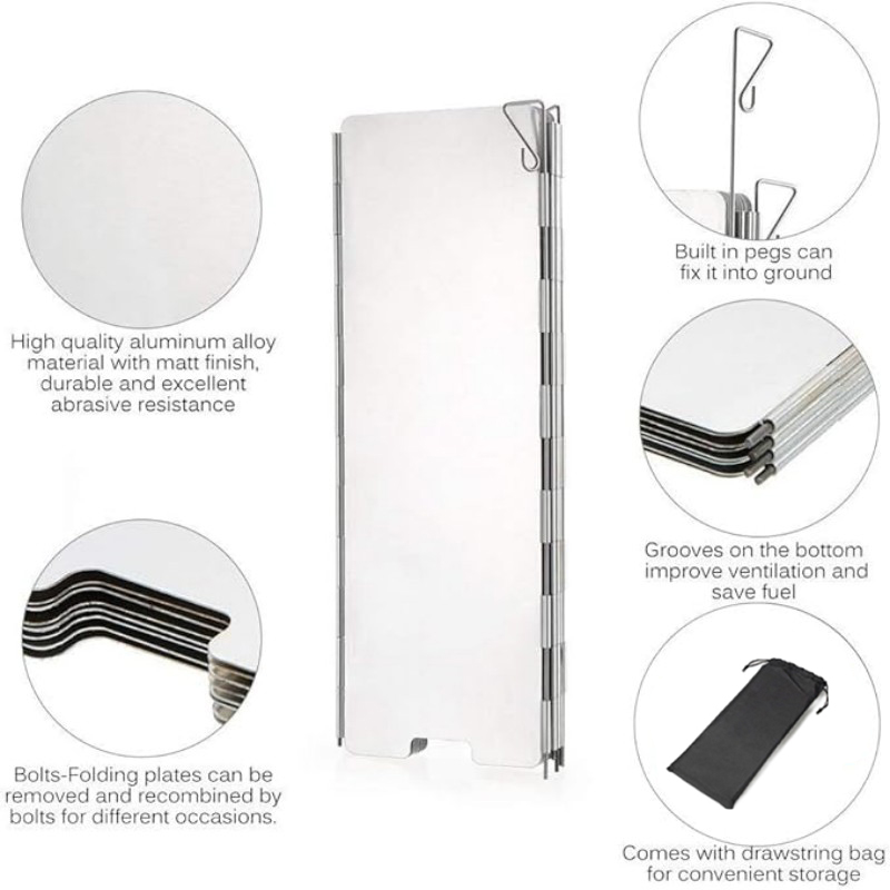 Ultraleichte Windschutzschilde – Camping Cooking Windshield Bewertung und Preis
