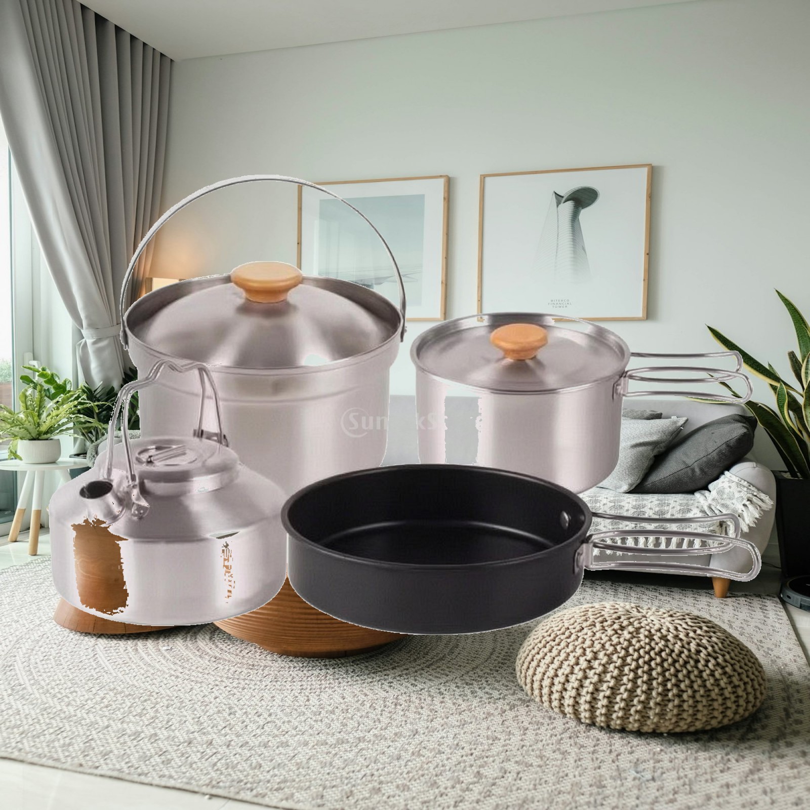 4-teiliges Camping-Kochset aus – Camping Cooking Set For 4 Bewertung und Preis