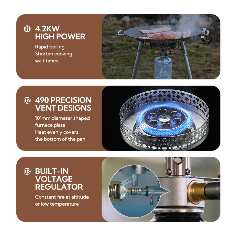 Campingmoon OD-4 Tragbarer Out – Camping Cooking Propane Bewertung und Preis