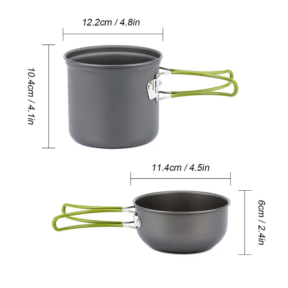 Camping-Kochgeschirr, Mess-Set – Camping Cooking Set 2 Person Bewertung und Preis