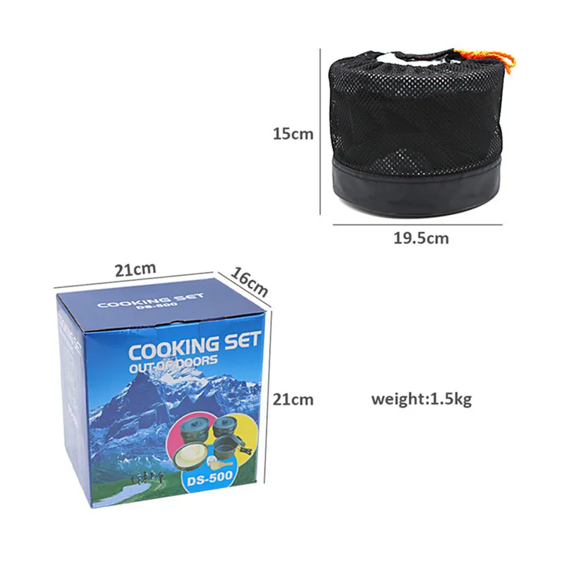 Tragbares Camping-Kochgeschirr – Camping Cooking Set For 4 Bewertung und Preis