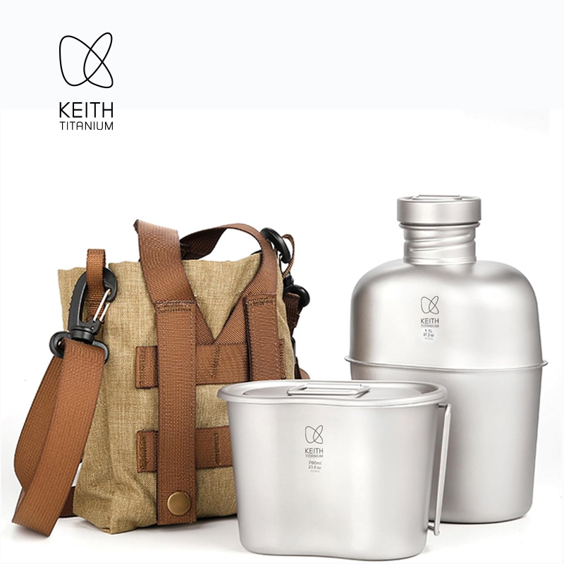 KEITH Reines Titan-Feldflasche – Camping Cooking Kit Bewertung und Preis