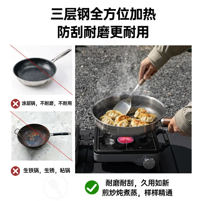 Großes Dreischichtiges Verdick – Camping Cooking Pot Large Bewertung und Preis
