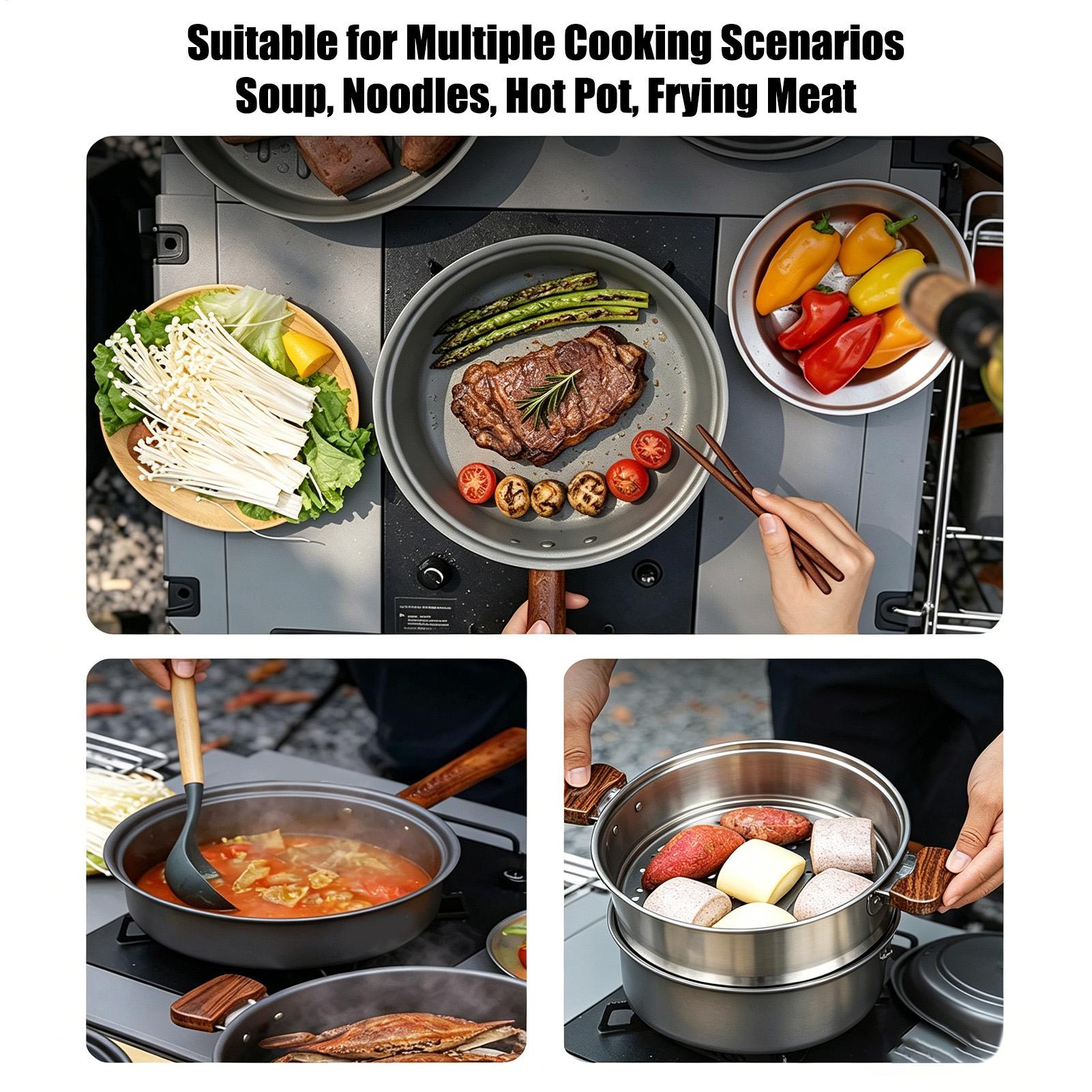 Campingtopf, tragbar, groß, le – Camping Cooking Pot Large Bewertung und Preis