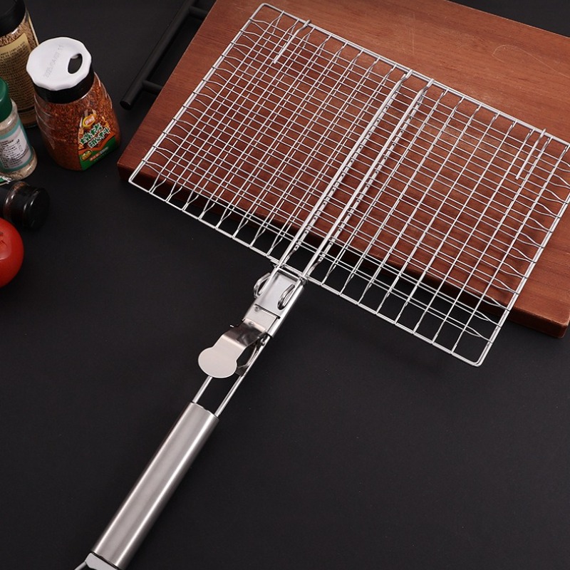 1SET Grill Net BBQ Mesh Griff  – Camping Cooking Mesh Bewertung und Preis