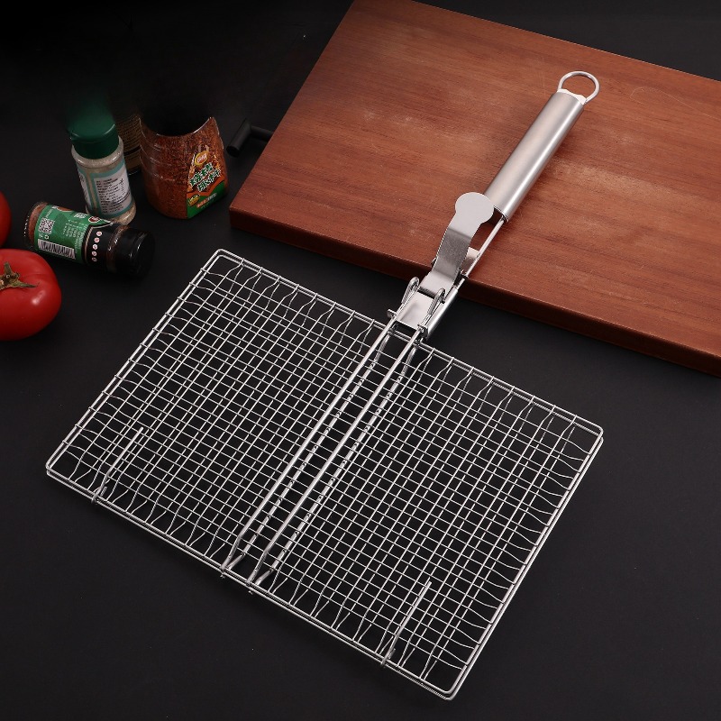 1SET Grill Net BBQ Mesh Griff  – Camping Cooking Mesh Bewertung und Preis