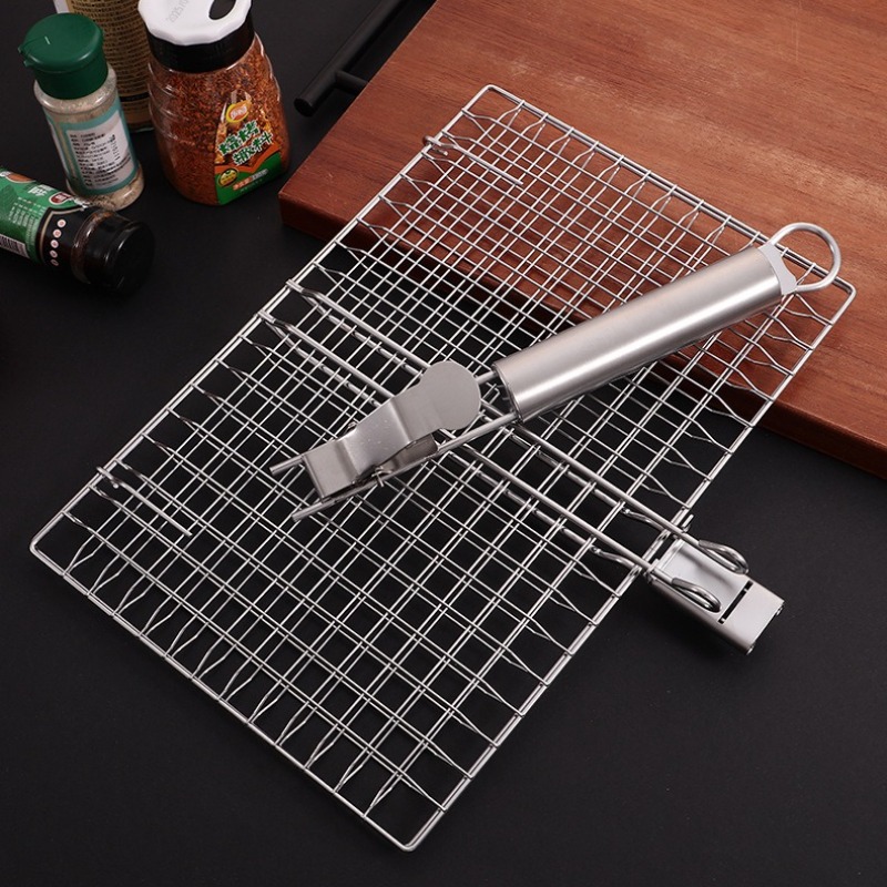 1SET Grill Net BBQ Mesh Griff  – Camping Cooking Mesh Bewertung und Preis