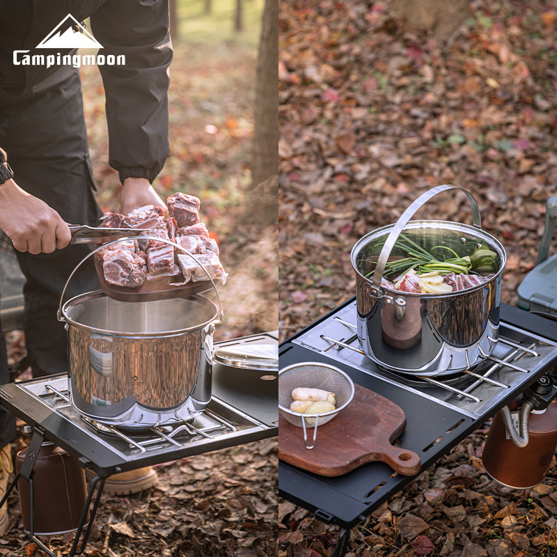CAMPINGMOON CC-24 Edelstahl-Pi – Camping Cooking Pot Large Bewertung und Preis