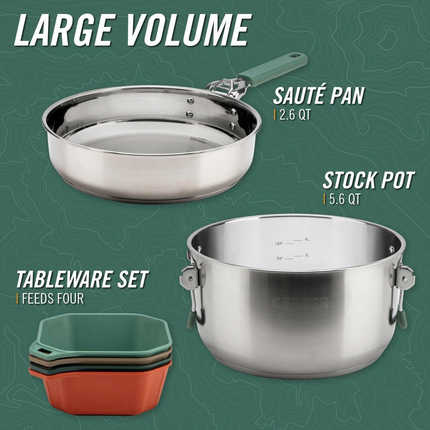 Outdoor-Kochgeschirr-Set für C – Camping Cooking Set For 4 Bewertung und Preis